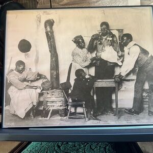 Vintage Black and White Framed Art Print